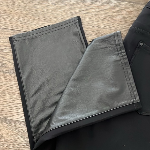 Chico’s Faux Leather Front Ponte Back Pants - Picture 7 of 14